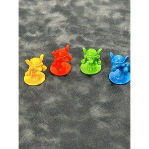 Mouse Trap 2005 Replacement Part 4 Mice Red Blue Green Yellow Token Piece Mover